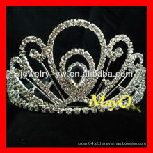 Tiara do bridal do diamante da beleza, coroa da representação histórica venda